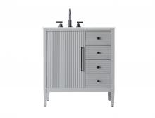 Elegant VF29632GR - 32 inch Single Bathroom Vanity in Grey