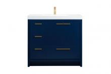 Elegant VF46036MBL - 36 Inch Single Bathroom Vanity in Blue