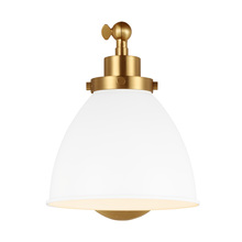 Visual Comfort & Co. Studio Collection CW1131MWTBBS - Wellfleet Single Arm Dome Task Sconce