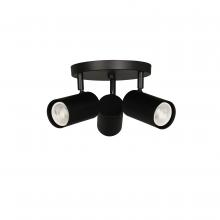 Dainolite TAY-123SF-MB - 3 Light Spot Light in Matte Black