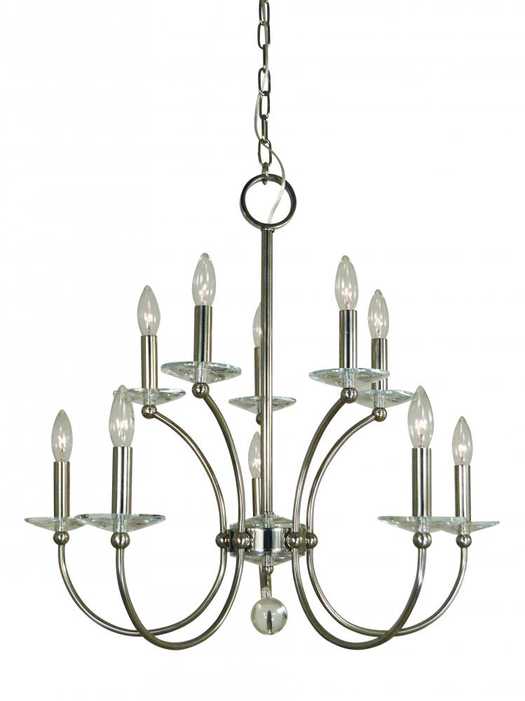 10-Light Pirouette Dining Chandelier