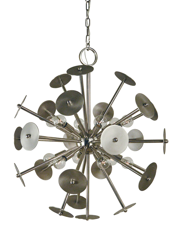 12-Light Antique Brass/Mahogany Bronze Apogee Chandelier