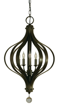 Framburg 4585 BN - 5-Light Brushed Nickel Aries Chandelier