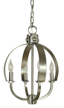 Framburg 4724 AB - 4-Light Antique Brass Luna Chandelier