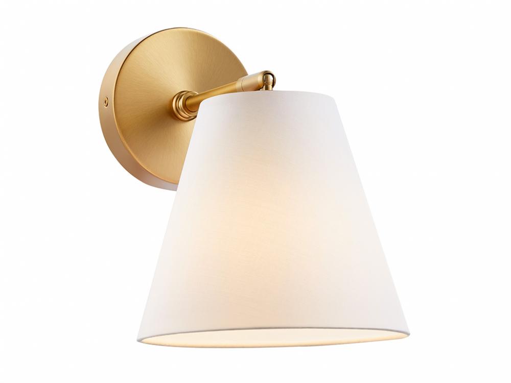 1-Light Wall Sconce in Natural Brass (Set of 2)