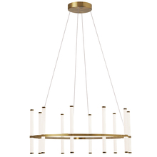 Dainolite CVT-3260C-AGB - 60W Chandelier, Aged Brass with White Acrylic Diffuser