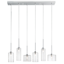 Dainolite IC-286P-PC - 6 Light Horizontal Pendant, Polished Chrome