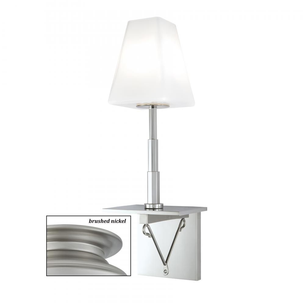 Metro 22'' High 1-Light Sconce - Brushed Nickel