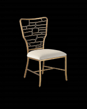 Currey 7000-0952 - Vinton Gold Chair, Appeal Sand